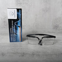 H helmelkin Protective Glasses Safety Goggles Protective Eyewear Impact Resistant Clear Lens Lightweight