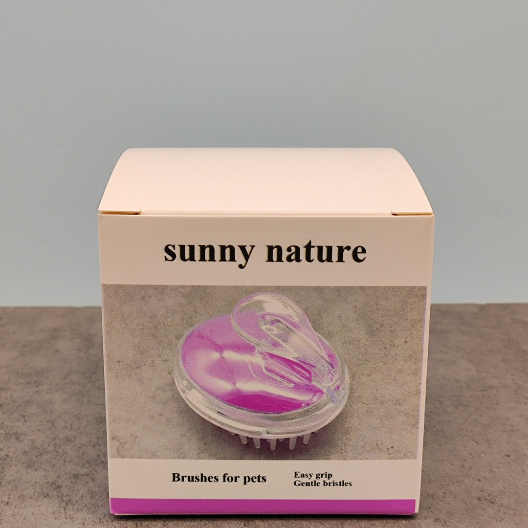 sunny nature Purple Pet Brush - Gentle Grooming Tool for All Pets | Reduces Shedding