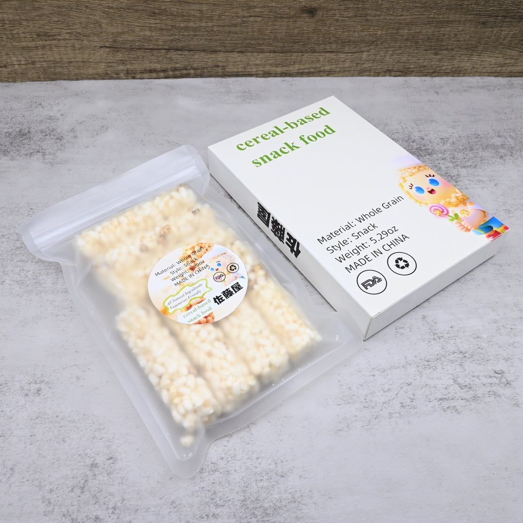 Zuotengwu Organic Cereal Based Snack Food Premium Qingke Barley Rice Bar Natural Whole Grain Energy Bars Healthy Breakfast Nutritious Light Meal