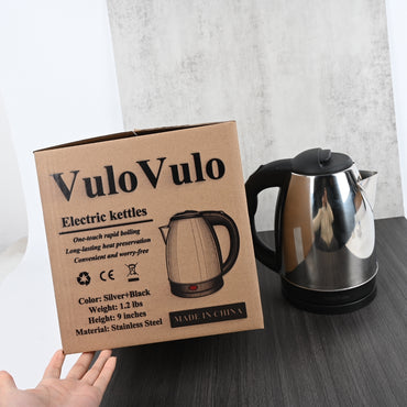 VuloVulo Universal Voltage Electric Kettle Stainless Steel Rapid Boiling Water Heater