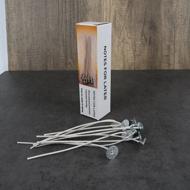 NOTES FOR LATER Eco-Friendly HTP-52 Candle Wicks for Lighting - High-Performance Cotton Wicks for Clean