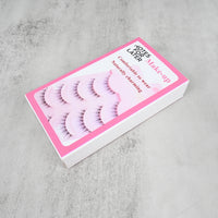 NOTES FOR LATER Daily & Cosplay Make-up Lashes 5 Pairs Small Devil False Eyelashes with Single Fish Line Stem