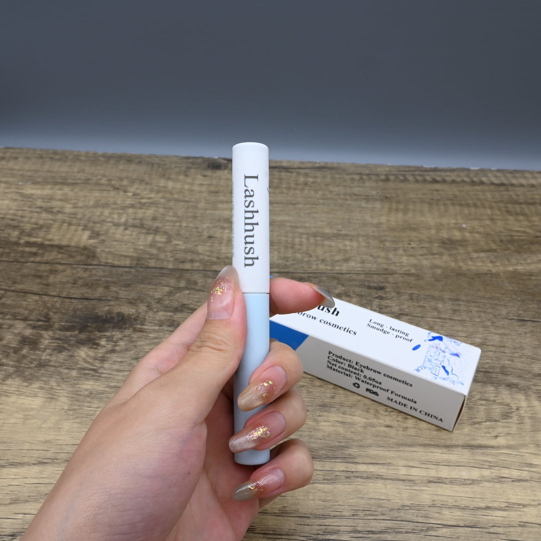 Lashhush Professional Eyebrow Cosmetics Ultra-Fine Precision Mascara with Dual-Action Brush
