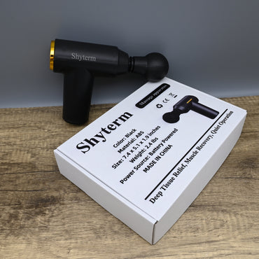 Shyterm Massage Apparatus Massage Gun Deep Tissue Relief Muscle Recovery Quiet Portable for Athletes