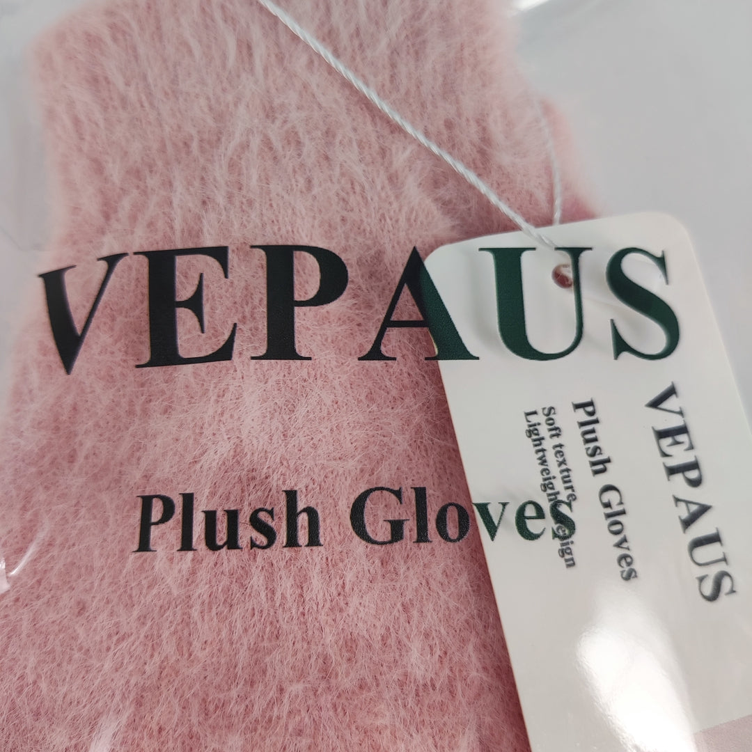 VEPAUS Cozy and Stylish Plush Gloves - Ultimate Warmth and Comfort for Cold Weather Adventures