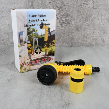Adjustable Garden Hose Sprayer Multi-Pattern Nozzle for Watering, Cleaning & Gardening