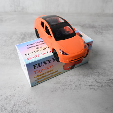 EUXYYCYI-28 Kids Inertia Toy Car with Openable Doors Model for Boys, Realistic Pull-Back Vehicle