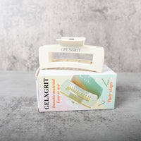 GELXGRIT Hair Clips Beige Square Hair Clip Secure Grip Smooth Edges