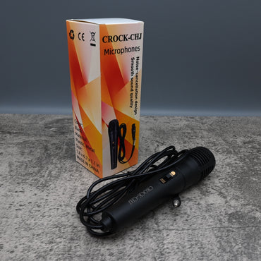 CROCK-CHJ KTV Wired Microphone Dynamic Vocal Mic for Singing Karaoke Home Party