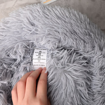 OMNITEMPO Cat Bed Soft Cozy Pet Bed for Small Cats Warm Sleeping Environment Non Slip Bottom
