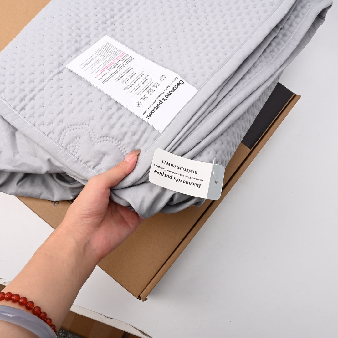Deconovo's purpose: Saving our Earth with Sustainable Home Decor Premium Waterproof Mattress Covers Breathable Bed Protection Sheet Luxury Fitted Mattress Protector Covers Full Range Sizes