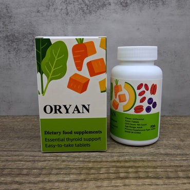 ORYAN Dietary Food Supplements Unflavored Iodine Tablets for Metabolism Support and Thyroid Health
