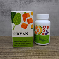 ORYAN Dietary Food Supplements Unflavored Iodine Tablets for Metabolism Support and Thyroid Health