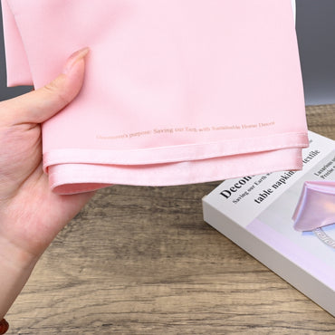 Deconovo's purpose: Saving our Earth with Sustainable Home Decor Luxury Table Napkins of Textile - Premium Satin Woven Cloth Napkins for Elegant Dining, Wedding, Restaurant & Home Decoration