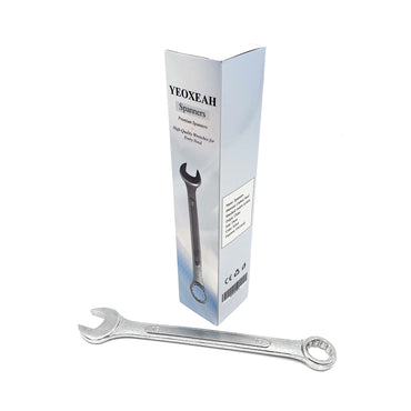 YEOXEAH Spanners Silver Carbon Steel 24Cm Metric Standard Solid Construction Precise Jaw Hand Tool Spanners