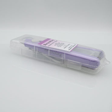 Reyroltay Purple Mini 2-in-1 Ionic Electric Hair Crimper -  Suitable for All Hair Types - Wet and Dry Use 30s Fast Heat-Up