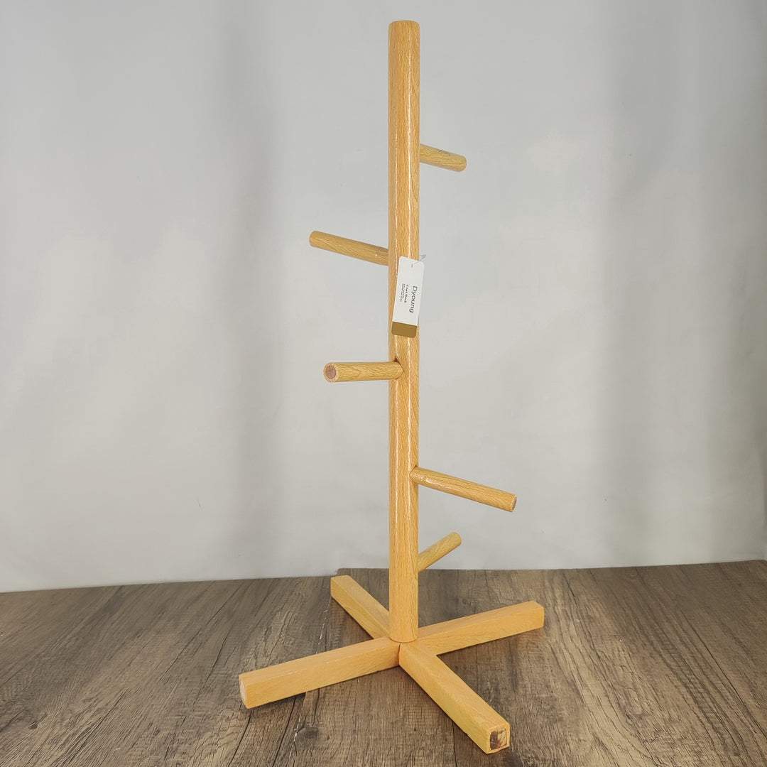 Dyoung Kids' Wooden Cross Coat Rack - Sturdy & Easy-to-Assemble Organizer