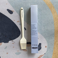 Abqqqdwp Pastry brushes Off White 3cm * 22cm Silicone Basting Tool With Hanging Hole Pastry Brushes For Baking Grilling Sauces