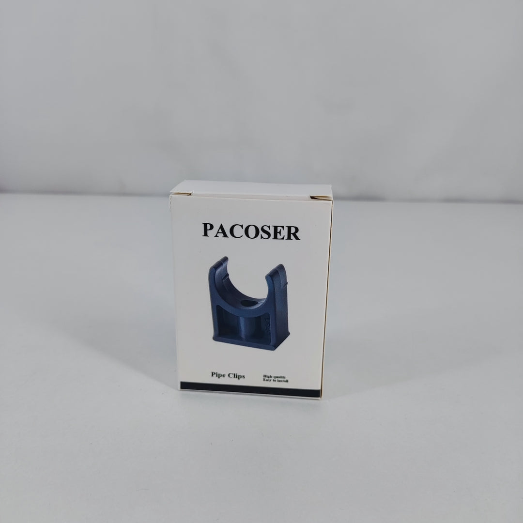 PACOSER Durable PVC Cable or Pipe Clips – 1 Inch Black Clips for Organized Setup