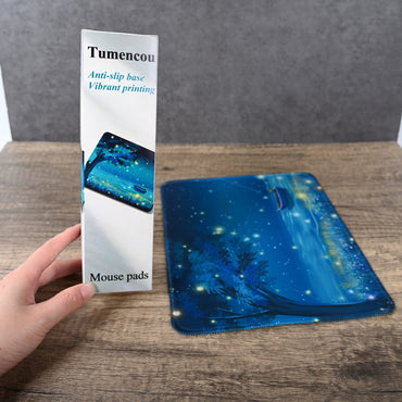 Tumencou Starry Sky Mouse Pads, Non-Slip Base, Smooth Surface for Desk, Gaming and Office Use