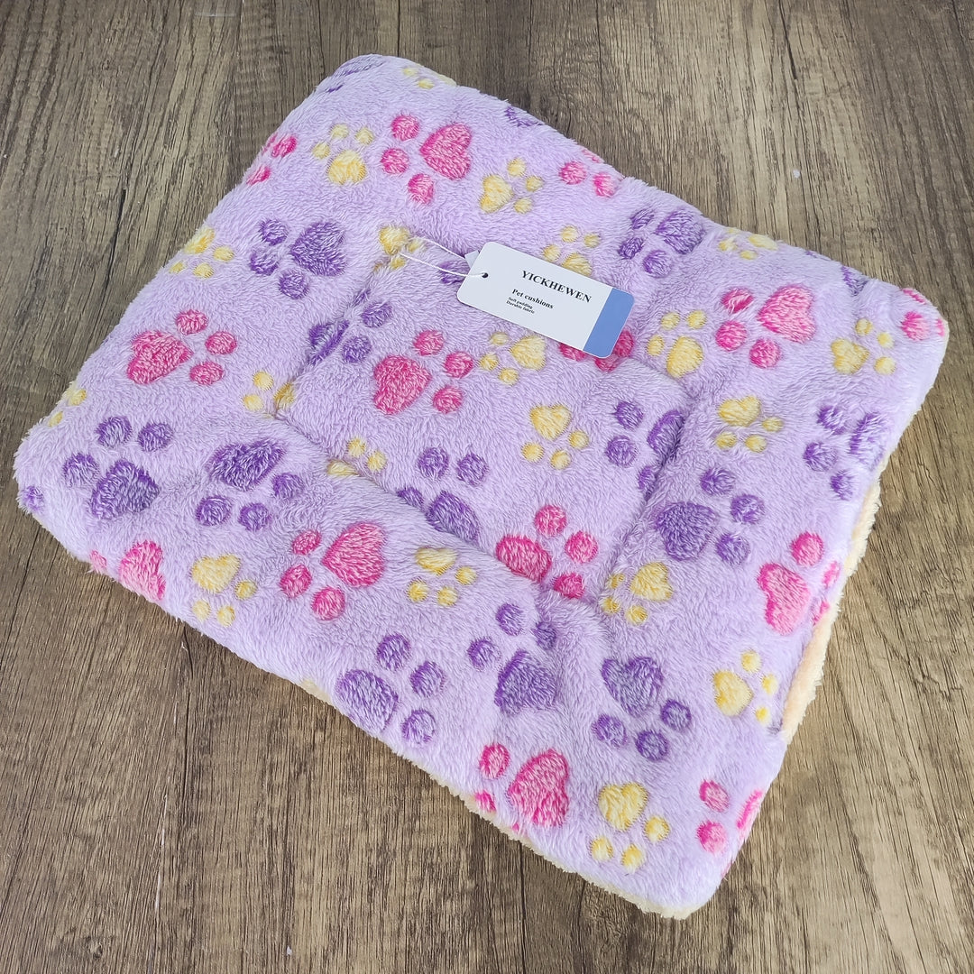 YICKHEWEN Ultimate Comfort Large Purple Pet Cushion - Soft Fleece