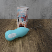 永昌玺业 YONGCHIYE Electric Kitchen Mixers Peacock Blue Electric Milk Frother Durable PP and Stainless Steel Quick Frothing Easy to Use