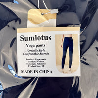 Sumlotus High Waist Peach Butt Lift Yoga Pants for Women - Soft, Quick-Dry & Stylish