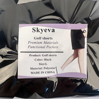 Skyeva Classic Golf Shorts – Stylish and Comfortable Cotton Shorts for Casual Outings and Sports Activities