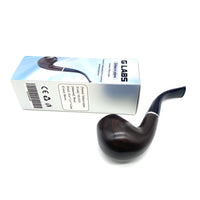 GLABS Tobacco pipes-Classic Wooden Smoking Pipe for Enthusiasts, Durable Briar Wood Design with Smooth Finish, Elegant Gift Idea for Pipe Smokers, Traditional Style