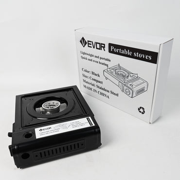 VEVOR Portable Stoves Portable Energy Saving Gas Stove Black Lightweight High Efficiency Quick Heating for Outdoor Camping