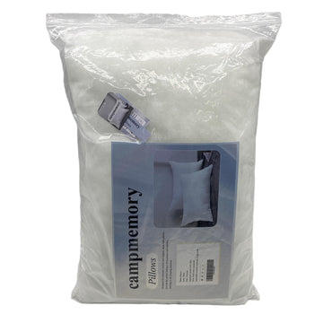 campmemory Pillows White Polyester Filled Pillow 91-95% Minimalist Solid