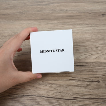 MIDNITE STAR Men's Classic Minimalist Black Leather Strap Watches with Japanese Quartz Movement