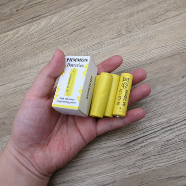 PHMMON Premium AA Rechargeable Batteries: High Capacity 2800mAh Lithium-Ion Batteries Pack