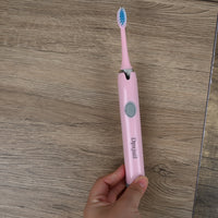 Dpxjuil Pink Waterproof Sonic Electric Toothbrushes Advanced Cleaning Electric Toothbrushes with Multiple Modes