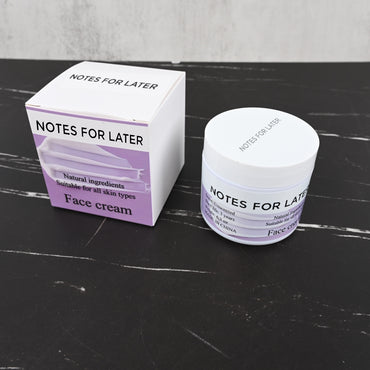 NOTES FOR LATER Premium Face Cream Intense Hydrating Moisturizing Cream for All Skin Types