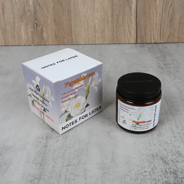 NOTES FOR LATER Natural Vegetable Wax Dry Flower Scented Candle Classic Medium Coffee & White Tea Ginger Flower Aroma