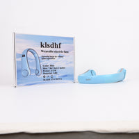 klsdhf Blue Neck Hanging Bladeless Wearable Electric Fans with USB Charging