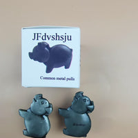 JFdvshsju Common metal pulls creative door pulls brightly mounted cute piggy closet drawer decorative knob girls single hole universal closet door room door drawer door