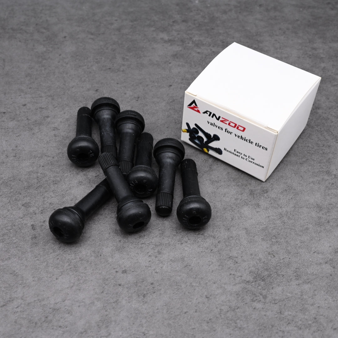 AZ ANZOO Premium Rubber Valves for Vehicle Tires - Universal Replacement Tire Valve Stems