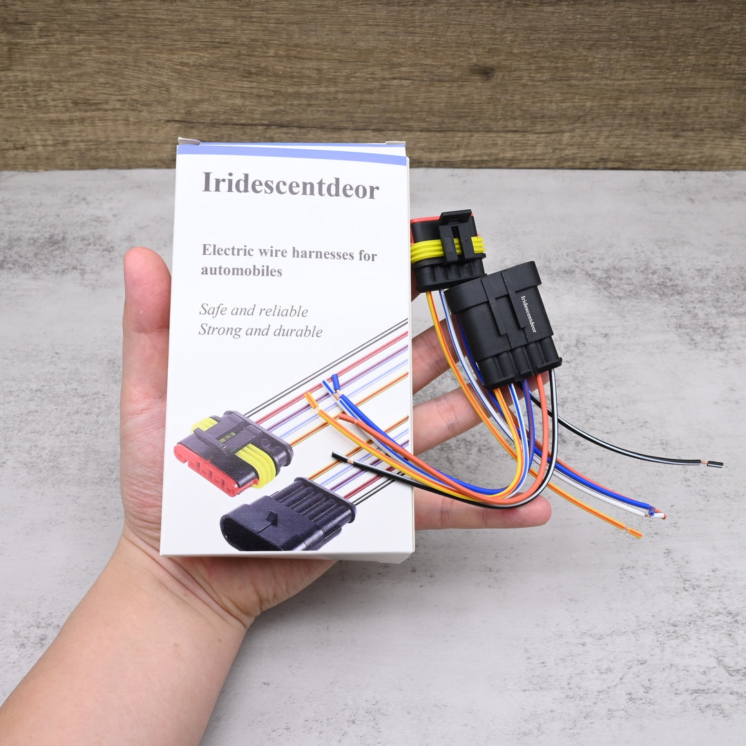 Iridescentdeor Electric Wire Harnesses for Automobiles - Professional Automotive Wiring Harness Kit with Premium Copper Conductors