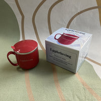 Lppbrloving Insulated mugs Red Minimalist ABS Stainless Steel 380ml Lightweight Insulated Mugs