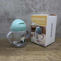 EINSTONE Feeding Bottles Cartoon Baby Bottle Green Adorable Durable Leak Proof Easy Clean for Little Ones