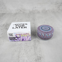 NOTES FOR LATER Lavender Scented Soy Wax Candle with Dried Petals Aromatherapy Candle for Sleep & Relaxation