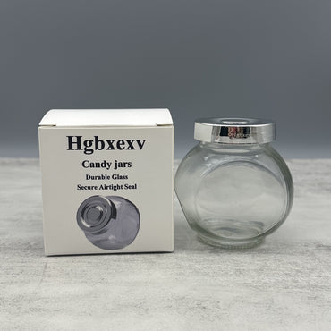 Hgbxexv Vintage Glass Candy Jar: Elegant Storage for Sweets and Decorative Display