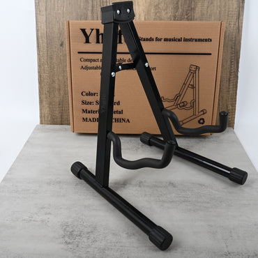 Yhgfe Black Stands for Musical Instruments Guitar Stand for Bass Electric Acoustic Guitars