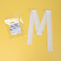 MAGJERO Decorative Lace Trim for Clothing, Edging, and Crafts, Soft Durable Lace Trim for DIY Garments and Home Décor