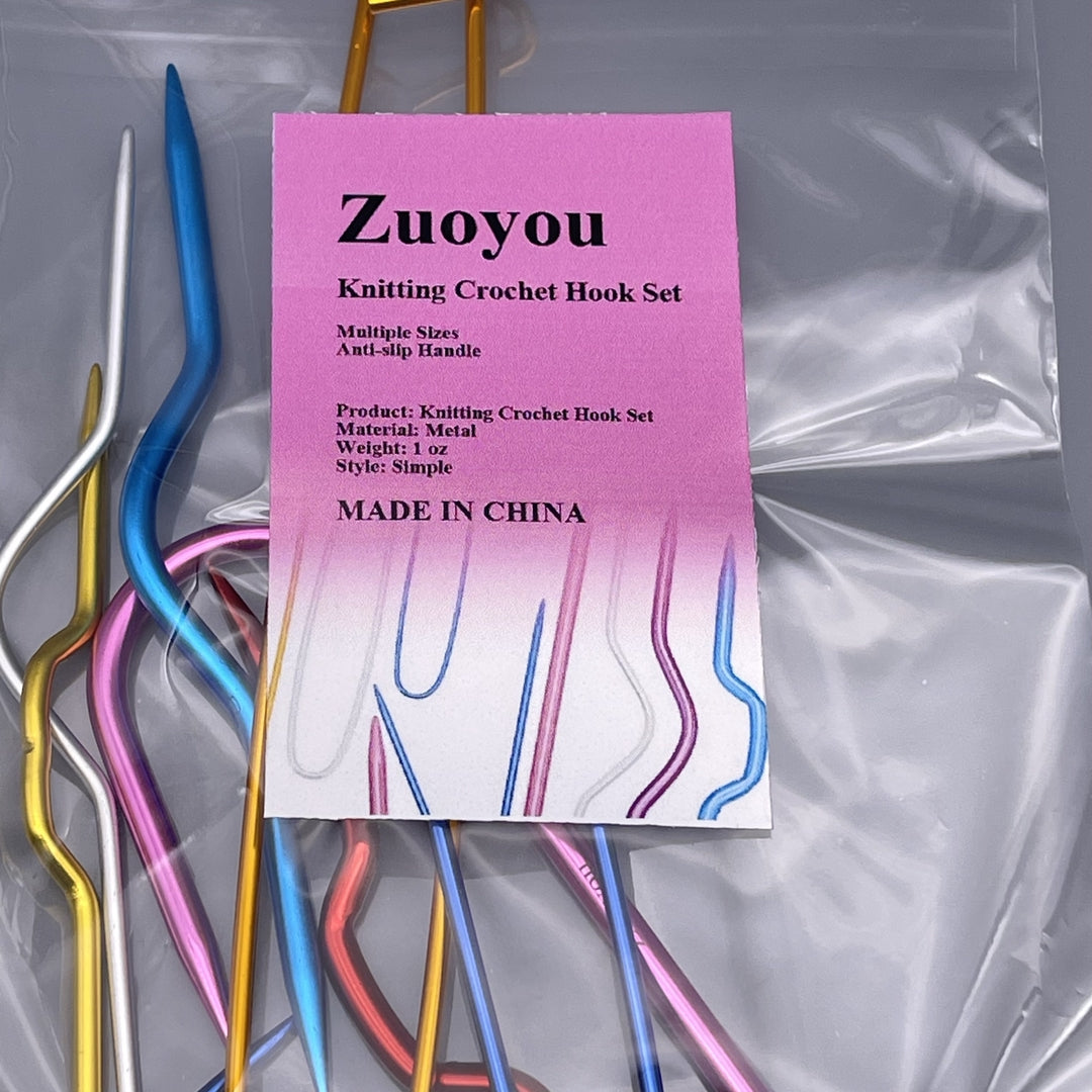 Zuoyou Knitting Crochet Hook Set – Complete U-Shaped and Twisted Needles for Comfortable Craftingasts