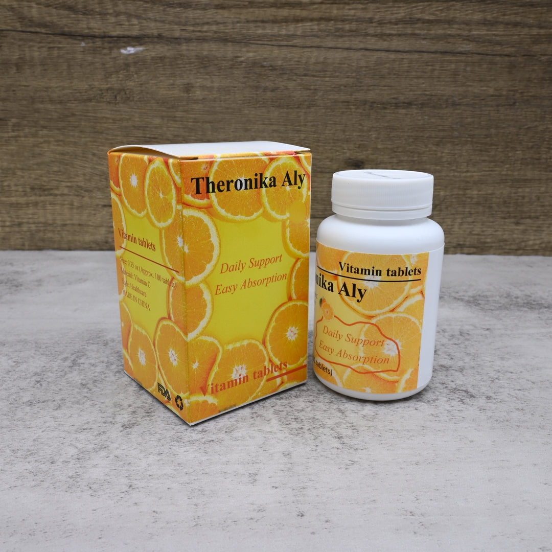 Theronika Aly Vitamin Tablets Daily Supplement High Potency Immune Support Vitamin C Tablets Essential Nutrition Pills
