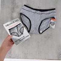 ORANGE NEI Women's Grey Cotton Underwear Soft Breathable Briefs for Everyday Comfort