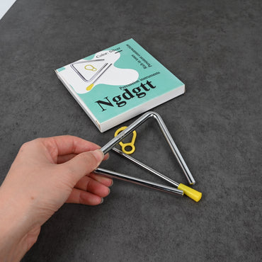 Ngdgtt Orff Triangle Bell with Striker High-Quality Steel Percussion Instruments for Music Education